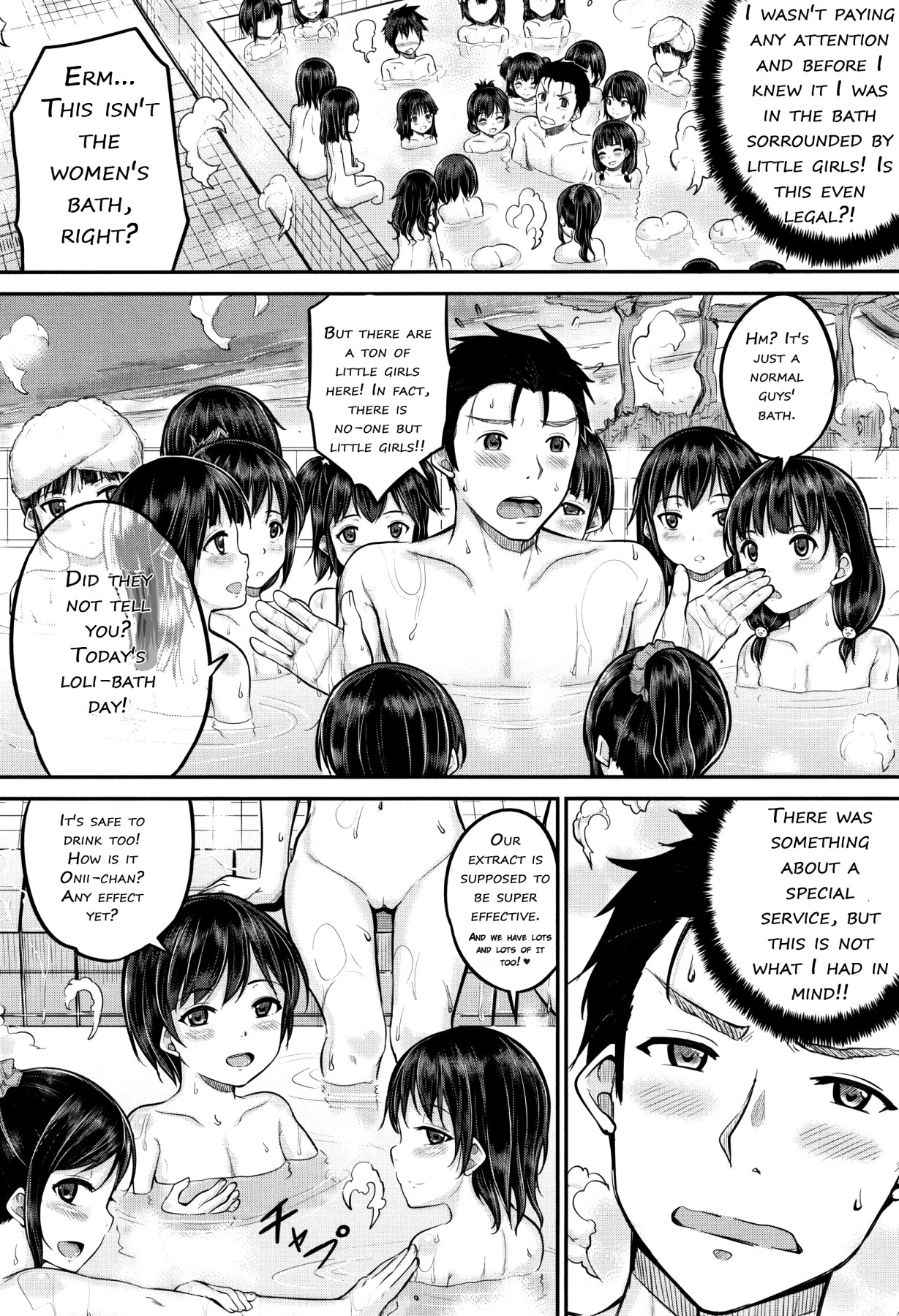 Hentai Manga Comic-Take Home Loli Bath-Read-10